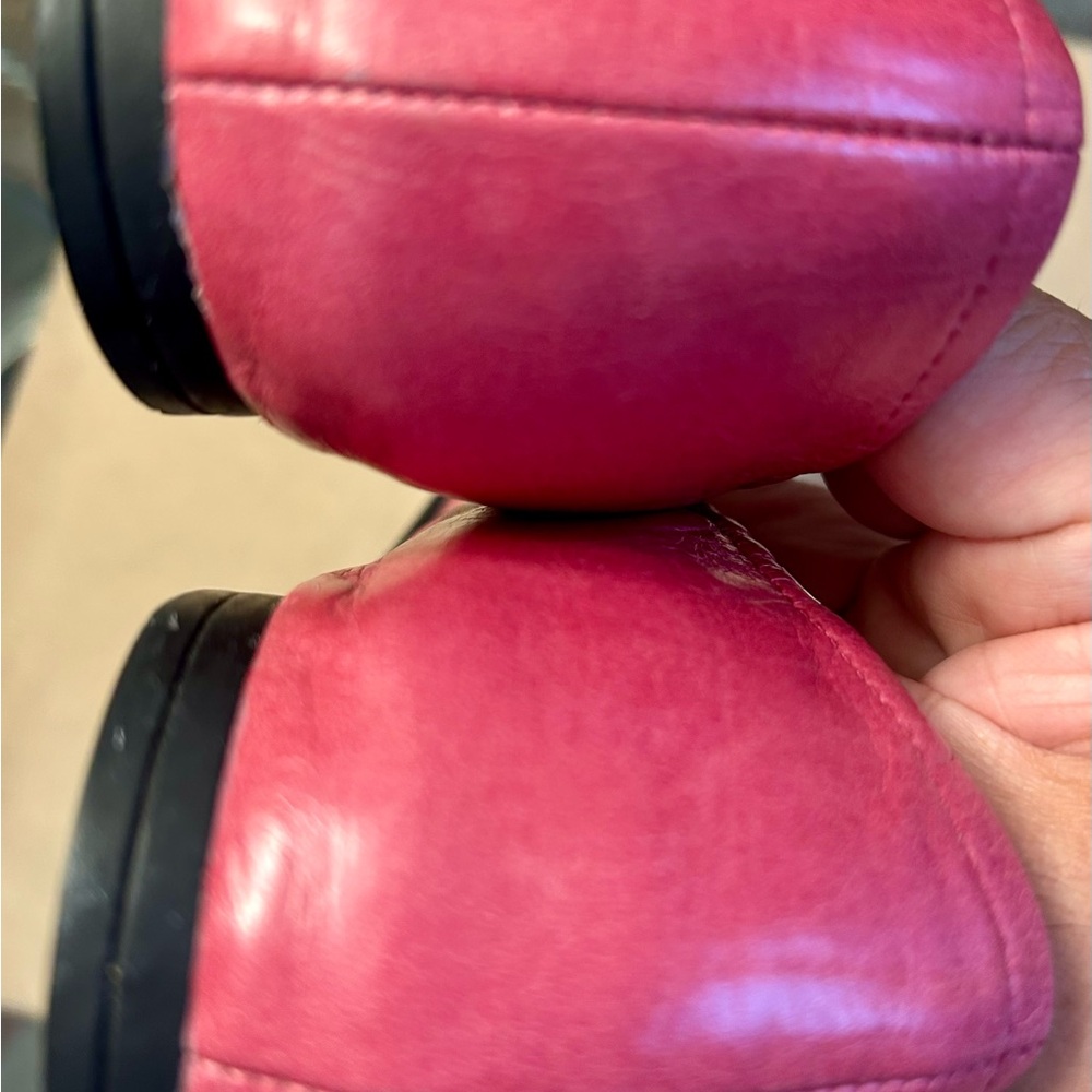 Prada Fuchsia Leather Ballerina Flats - Picture 8 of 13